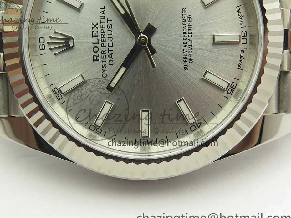 0109 Casual DateJust 41 126334 904L SS DJF 1:1 Best Edition Silver Dial on Jubilee Bracelet A 3298